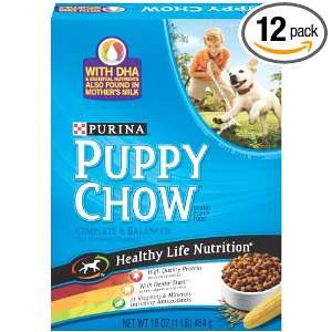 Puppy Chow Complete and Balanced Dog Food, 16 Ounce (Pack of 12 