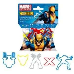  Marvel Wolverine Logo Bandz Silly Rubber Bands 20PK: Toys 