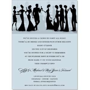  Silhouette New Years Formal Grey Invitations Health 