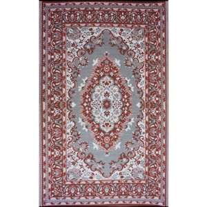  Bukhara Cranberry Red & Black 4 X 6  Patio, Lawn 