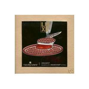  Red Hat Society Swarovski Crystal Ornament: Home & Kitchen