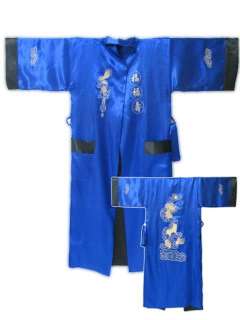 Double face Chinese silk mens bathrobe gown/Robe Sleepwear sz:S M L 