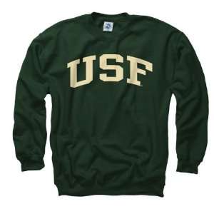   Florida Bulls Dark Green Arch Crewneck Sweatshirt: Sports & Outdoors