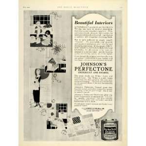  1920 Ad Johnson Son Perfectone Undercoat Enamel Interior 