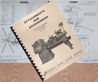 SOUTH BEND ACCESSORIES 101314½16&16/24Lathe Manual  
