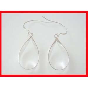   Style Teardrop Dangle Earrings S/Silver #0274: Arts, Crafts & Sewing