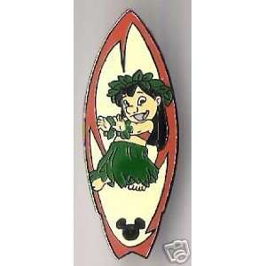    Walt Disney Lilo Hula Girl Surfboarding Pin 