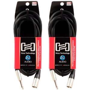   Rean 1/4 TS To XLR 3Pin Male Pro Unbalanced Interconnect Audio Cables