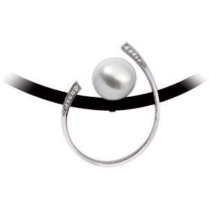   Butto South Sea Cultured Pearl W Diamond Necklace: CleverEve: Jewelry