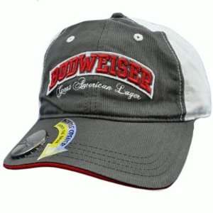   Beer Bottle Opener Snapback Hat Cap Gray White Red: Sports & Outdoors
