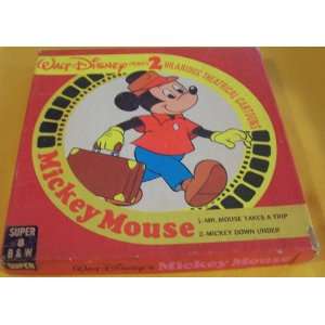  Mickey Mouse, 2 Cartoon Super 8 Mm, Mr. Mouse Takes a Trip 