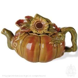  Sunflower Pumpkin Teapot by Kaldun & Bogle Kitchen 