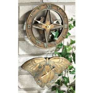  Sundial Clock Bronze Finish Patio, Lawn & Garden