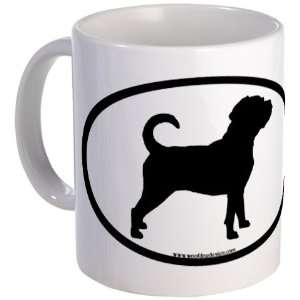  Puggle Dog Oval Coffee Mug: Kitchen & Dining