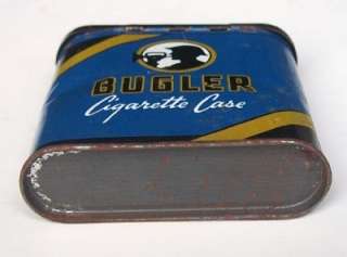 Vintage BUGLER TOBACCO CIGARETTE CASE TIN for Pocket  