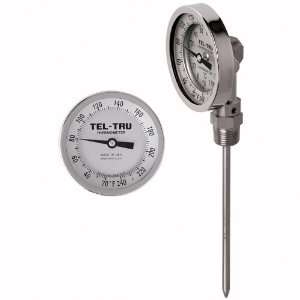 Tel Tru BC550R Ware Washing Thermometer, 5 inch dial, 1/2 inch NPT, 6 
