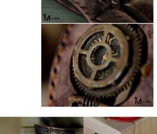   handmade watch studio SteamPunk watch GEOTRONIC backstrap for gift