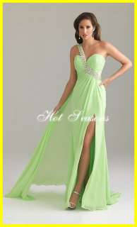 2012 Hot! New One Shoulder Paillette Long Ball Formal Prom Gown 