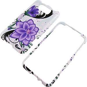  Violet Lily Protector Case for HTC Titan: Cell Phones 