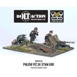   Bolt Action WWII   Polish: Polish Army WZ36 37mm ATG: Toys & Games