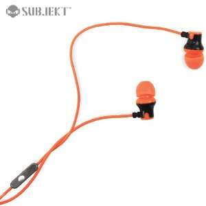  Subjekt Ampd Earphones with Microphone   Orange 