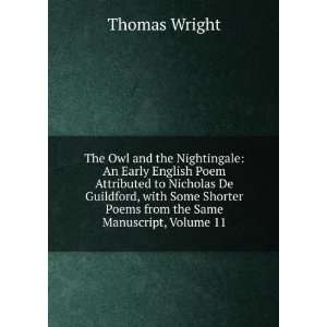  The Owl and the Nightingale An Early English Poem 