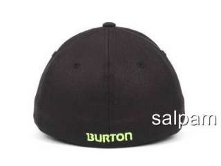 Burton Snowboarding Coated Black FlexFit Hat Cap NWT  