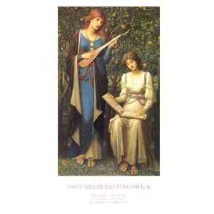  When Apples Were Golden by John Melhuish Strudwick. Size 