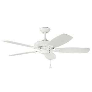  Canfield Collection 52ö White Powder Coat Ceiling Fan 