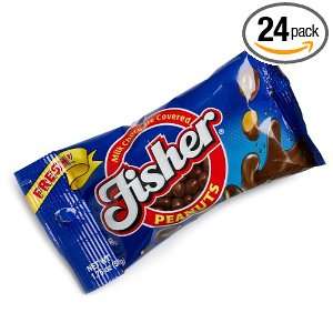 Fisher Milk Chocolate Peanuts, 1.75 Ounce Bags (Pack of 24)  