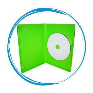   GREEN   14mm Standard Single Disc DVD Case   25 Cases