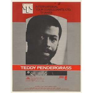  1979 Teddy Pendergrass Photo Booking Print Ad (Music 