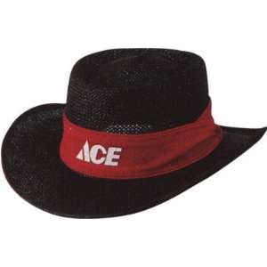  Straw Hat With Ace Logo One Size Fits Most
