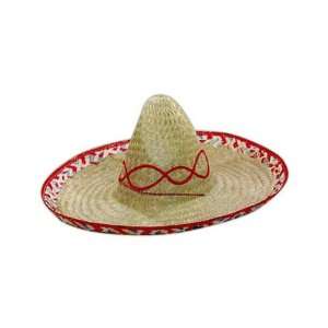   straw sombrero with decorative cord and decorative design.: Kitchen