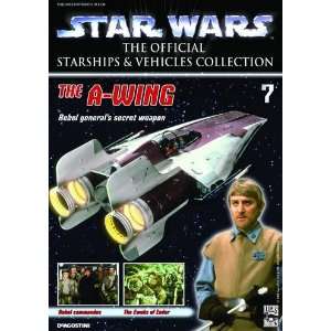  STAR WARS VEHICLES COLL MAG #7 The A Wing Metal Ship 