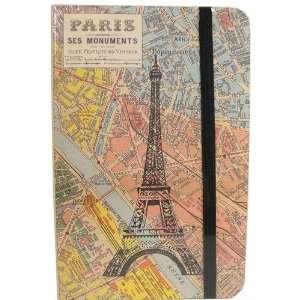  Cavallini Paris Map Notebook Small 4 x 6 inches Office 
