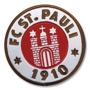  St Pauli Logo Sew on Patch   White: Sports & Outdoors