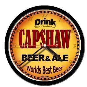  CAPSHAW beer and ale cerveza wall clock: Everything Else