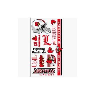  Louisville Cardinals Temporary Tattoos: Sports & Outdoors