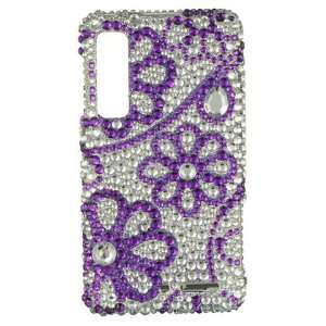   XT862, Purple Lace Flowers Full Diamond: Cell Phones & Accessories