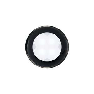  Hellamarine White Led Black Bezel Flush Mount 