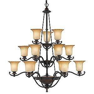  Genova 2 Tier Chandelier by Quoizel