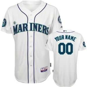 Seattle Mariners Jersey: Personalized Home White Authentic Cool Baseâ 