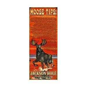  Moose Tips Wildlife Sign   Customizable: Home & Kitchen