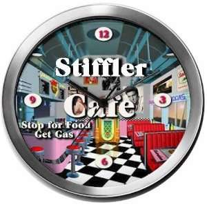  STIFFLER 14 Inch Cafe Metal Clock Quartz Movement: Kitchen 