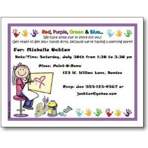  Pen At Hand Stick Figures   Invitations   Painting   Girl 