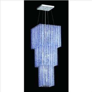 Nulco Rhapsody Nine Light Square Pendant with Strass Sapphire Crystal 