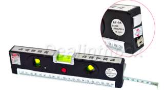 Laser Level Horizontal Vertical Line Measure Measuring Tape 3.28FT