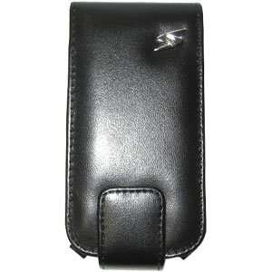 Leather Flip Type Case Black For Palm Centro Palm Centro 685 Button 