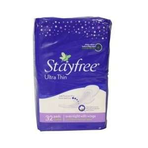  Stayfree Ultra Overnt Wing   1 Pack Health & Personal 